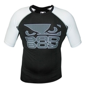 Engage Rash Guard S/S - Black/White