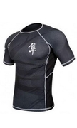 Metaru Rashguard S/S - Black/Black