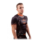 "Explosion-S" Rashguard - Black/Orange