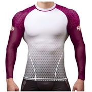 "Ultimate Fighter 2L" Rashguard - Red/White