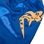 Muay Thai shorts - BLUE GOLD