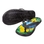 "Brazilian Flag" Sandals - Black/Yellow/Green/Blue