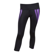 "Body Fit" Leggings - Black/Purple