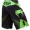 HURRICANE FIGHT SHORTS - BLACK/NEO YELLOW