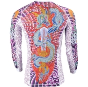 Long Sleeve Rashguard Krazy Bee - White