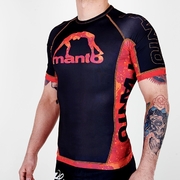 Short Sleeve Rashguard Lava - Black